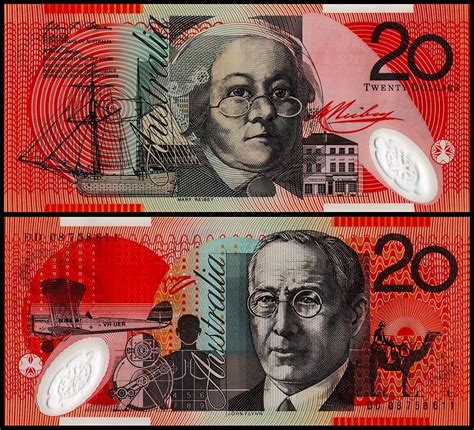 Australia 20 Dollars Banknote 2008 P 59f Unc Polymer