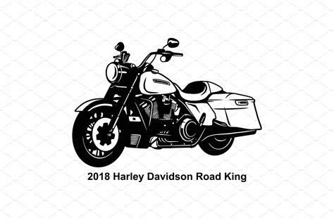 Classic Motorcycle Vector Stencil Transportation Illustrations