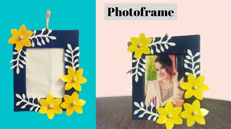 How To Make Photo Frame At Home With Waste Materialsdiy Photo Frame