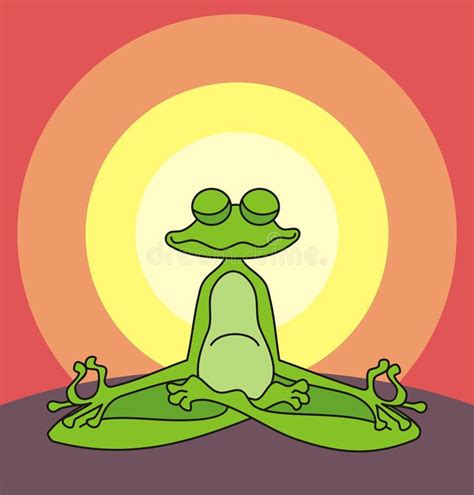 Meditating Frog Stock Illustrations 58 Meditating Frog Stock