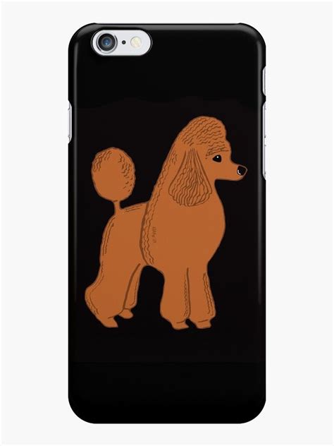 Apricot Poodle On Black Iphone Case And Cover By Abigail Davidson Black