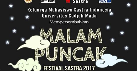 Malam Puncak Festival Sastra 2017 Festival Sastra 2017