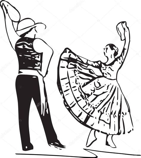 imágenes dibujo de pareja bailando ilustración de la pareja de baile