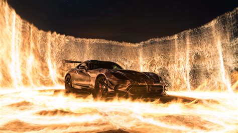 Sports Car On Fire 4k hd-wallpapers, cars wallpapers, 8k wallpapers, 5k wallpapers, 4k-wallpapers