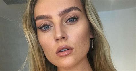 Perrie Edwards Looks Sensational As She Reveals Freckled Cleavage In White Robe Mirror Online