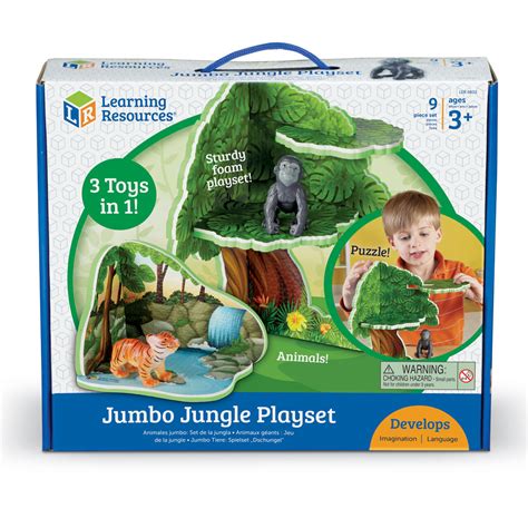 Jumbo Jungle Playset By Learning Resources Ler0832 Primary Ict