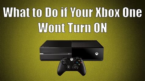 What To Do If Your Xbox One Wont Turn On Youtube