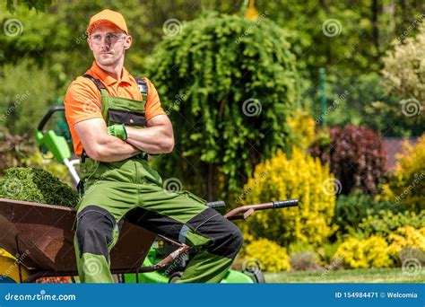 Landscaping Industry Worker Stock Image Image Of Work Agriculture