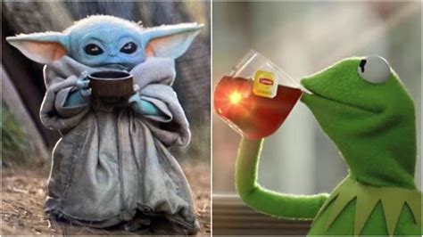 Kermit Drinking Tea