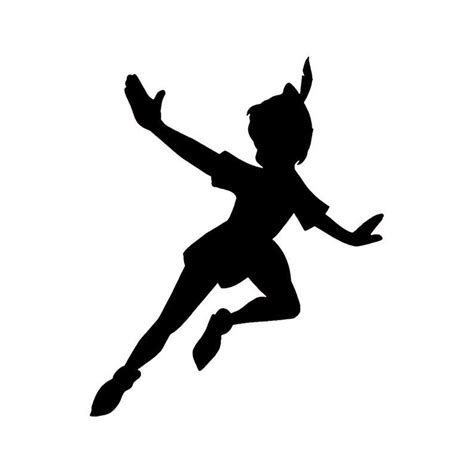 Disney Peter Pan In Flight Stencil Profile Formats Stencils Image