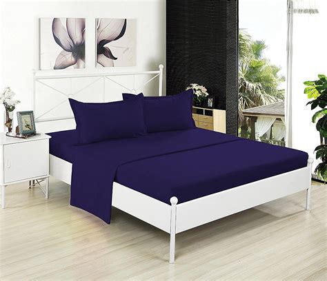 queen flat sheet only soft and comfy 100 cotton by crescent bedding queen purple walmart