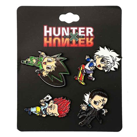 Gon Killua Hisoka And Chrollo Hunter X Hunter Enamel Pin Set Of 4