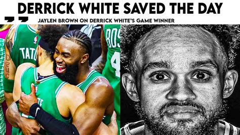 Derrick White Is The Hero The Celtics Didnt Know They Needed Youtube
