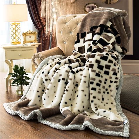 Hot Winter Thick Raschel Blanket Super Soft Warm Blanket Throw On Sofa