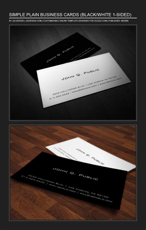 Avery stock and other perforated blank sheets work with many of the business card templates you'll find in publisher or online. Simple Plain Business Cards - J32 DESIGN
