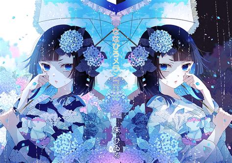 1080p Free Download Kimono Teary Eyes Anime Girl Black Hair