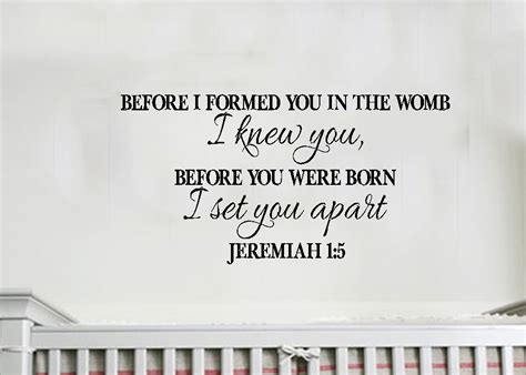 Jeremiah 1 5 Before I Formed You Int He Womb I Knew You Picture