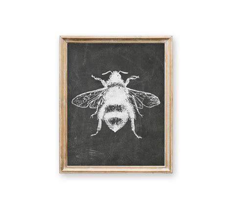 Bee Decor French Country Vintage Bee Printable French Etsy