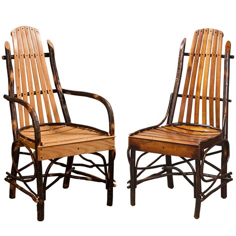 Hickory Deluxe Bentwood Amish Dining Chairs Rustic Cabinfield