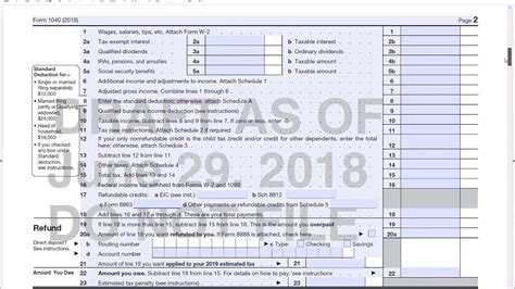 Irs 1040 Form Filled Out Completing Form 1040 The Face Of Your Tax