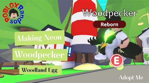 Making Neon Woodpecker In Adopt Me Roblox World First Youtube