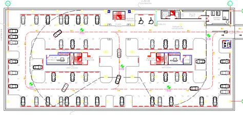 Ground Floor Parking Lot Architecture Layout Of Building Dwg File Cadbull