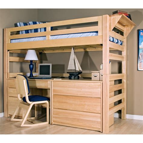 Whether it's for a growing family, children or adults, a bunk bed can be a fun and exciting addition to a bedroom. Wooden Loft Bed with Desk: Most Recommended Space ...