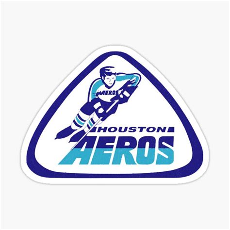 Defunct Houston Aeros Hockey Sticker For Sale By Erinale Redbubble