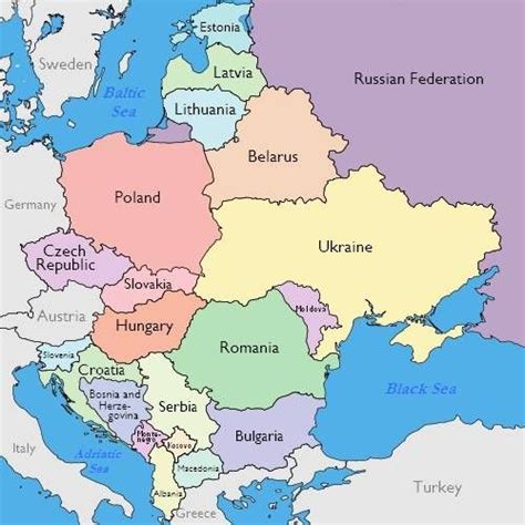 Look At These Maps Of The Countries Of Eastern Europe Eastern Europe