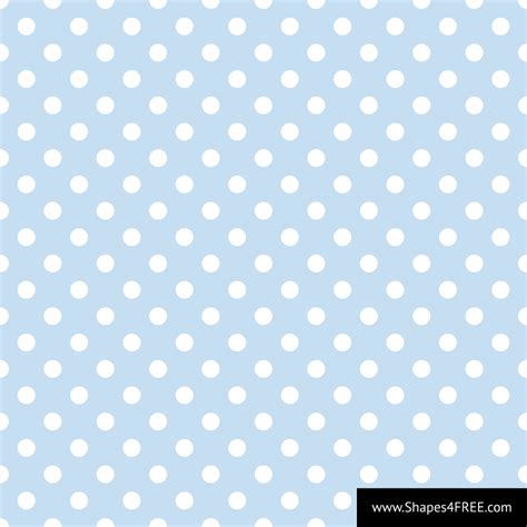 Baby Blue Polka Dot Vector Pattern Shapes4free