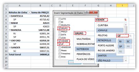 Segmentação de Dados no Excel Excelmax Soluções e Controles