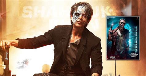 Jawan New Poster Out Shah Rukh Khan Goes Bald And Furious Poses With A Gun To Shoot Down The