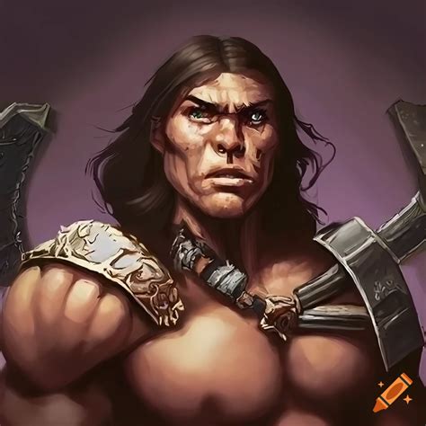 Portrait Of Conan The Barbarian On Craiyon