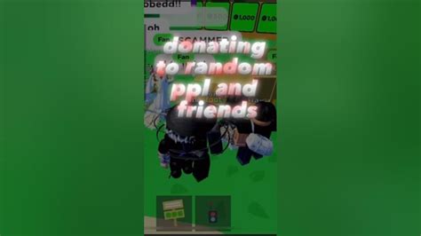 Roblox Donating To Random People And Friends Youtube