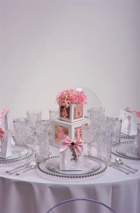 Rose Gold Baby Shower Decorations Baby Block Letters Centerpieces Its A