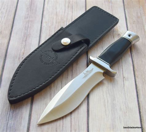 Gil Hibben Alaskan Fixed Blade Boot Knife Dagger With Leather Sheath