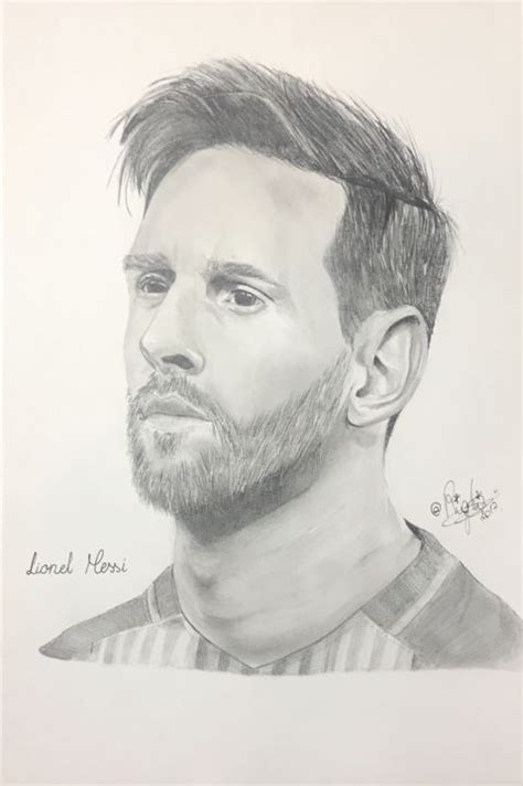 Lionel Messi Fc Barcelona Drawing By Righi Draw Artmajeur