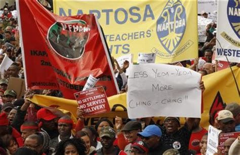 South Africas Zuma Under Pressure As Strike Widens