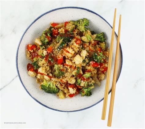 Quinoa Fried Rice With Tofu And Vegetables With Video The Friendly