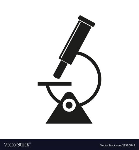 Microscope Science Icon Royalty Free Vector Image