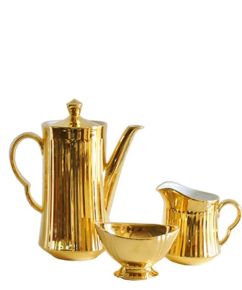Gold Porcelain Tea Set Royal Worcester Porcelain Porcelain Tea Set