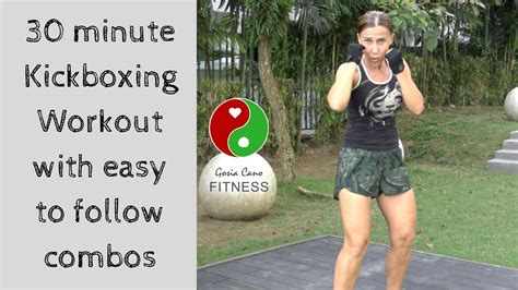30 Minute Kickboxing Workout With Easy To Follow Combos Youtube