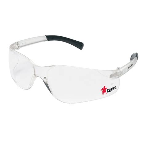 Mcr Safety Bearkat® Bk1 Series Lightweight Safety Glasses M Black Clear Frame Clear Lens