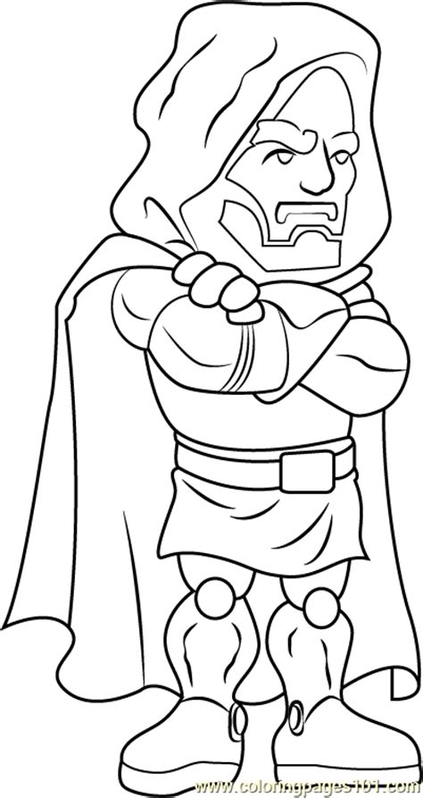 Dr Doom Coloring Page Free The Super Hero Squad Show Coloring Pages