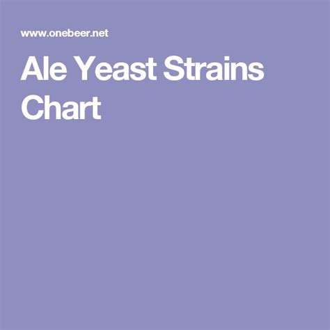 ale yeast strains chart ale yeast craft beer