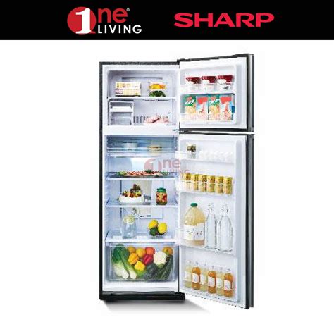 Sharp 440l J Tech Inverter Pelican Refrigerator Sje438mk
