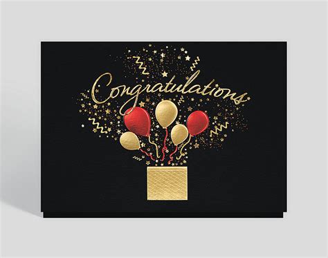 Bursting Congratulations Wishes Card 300196 Business Christmas Cards