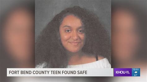 Fort Bend Deputies Missing 14 Year Old Girl Found Safe