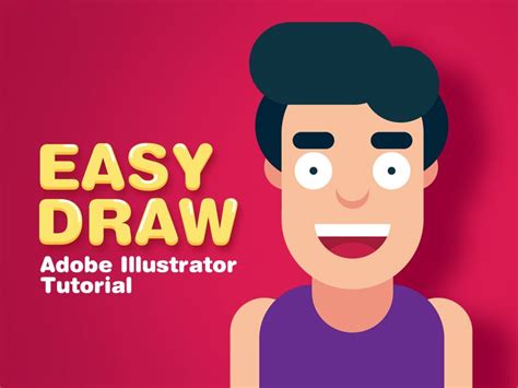 DRAW EASY Illustrator TUTORIAL Illustrator Tutorials Easy Drawings Illustration