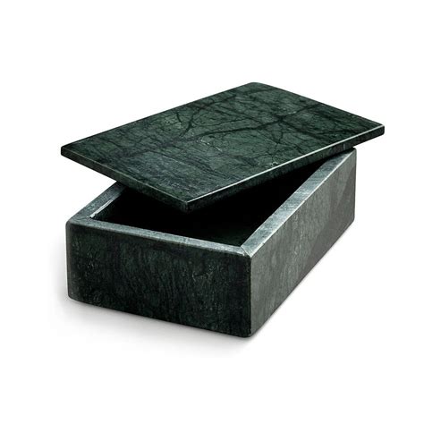 Nordstjerne Green Marble Box Large Marble Box Marble Marble Decor